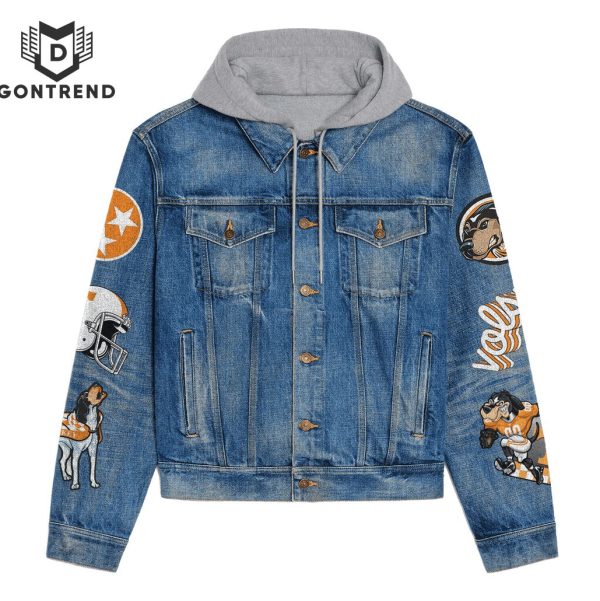 Tennessee Volunteers Down The Field Hooded Denim Jacket