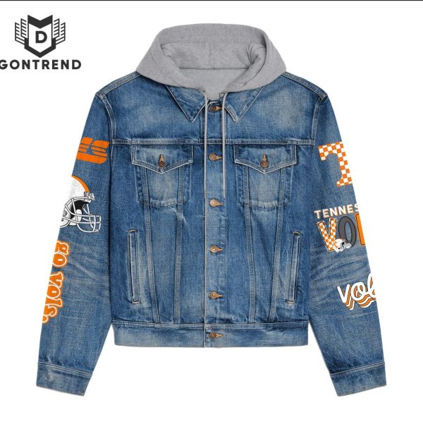 Tennessee Volunteers  Football Hooded Denim Jacket