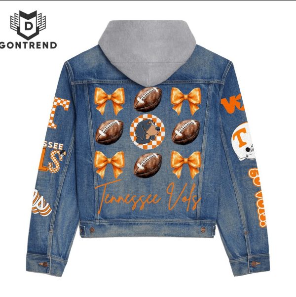 Tennessee Volunteers  Football Hooded Denim Jacket