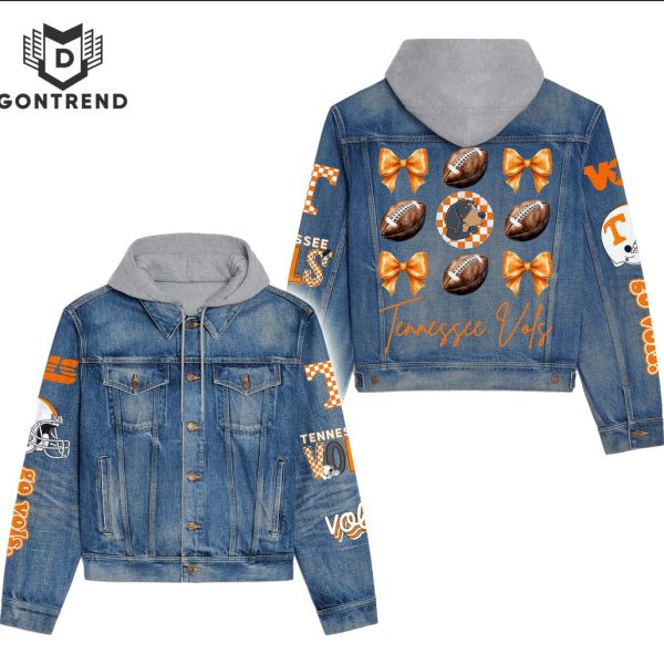 Tennessee Volunteers  Football Hooded Denim Jacket