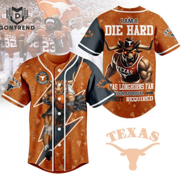 Texas Longhorns – I Am A Die Hard Baseball Jersey