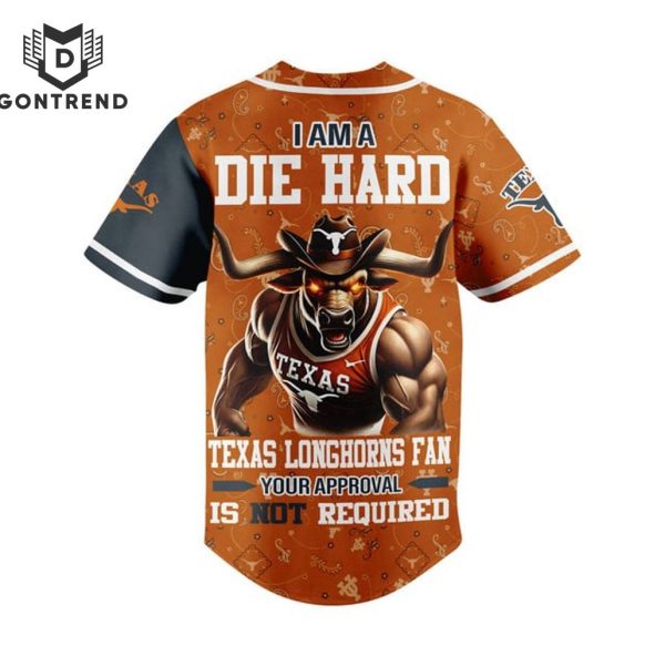 Texas Longhorns – I Am A Die Hard Baseball Jersey