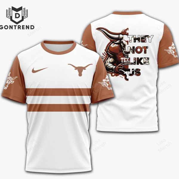 Texas Longhorns They Not Like Us 3D T-Shirt