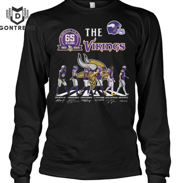 The Minnesota Vikings 65 Seasons 1960-2025 Signature Unisex T-Shirt