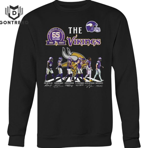 The Minnesota Vikings 65 Seasons 1960-2025 Signature Unisex T-Shirt