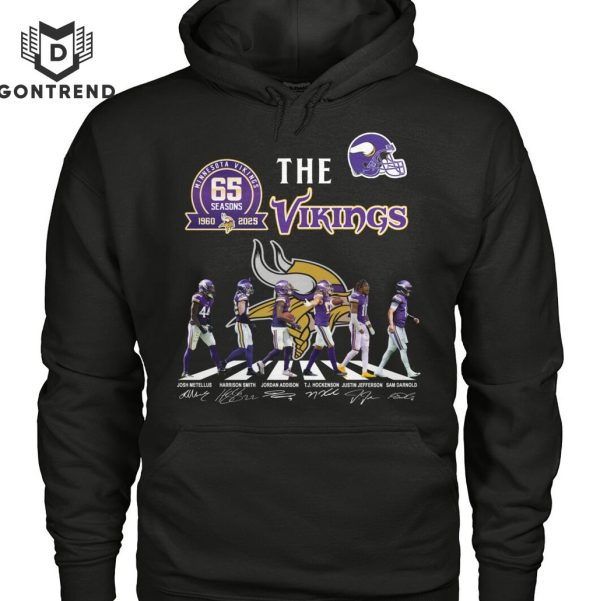 The Minnesota Vikings 65 Seasons 1960-2025 Signature Unisex T-Shirt