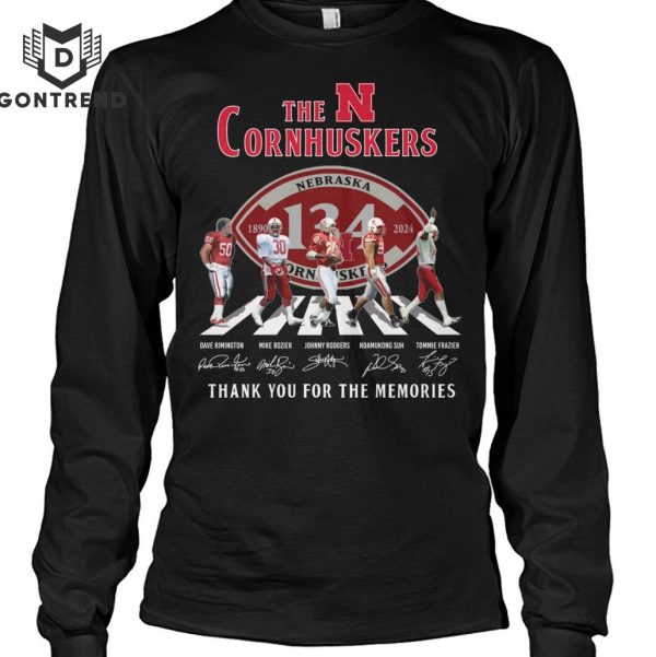 The Nebraska Cornhuskers 1890-2024 Signature Thank You For The Memories Unisex T-Shirt