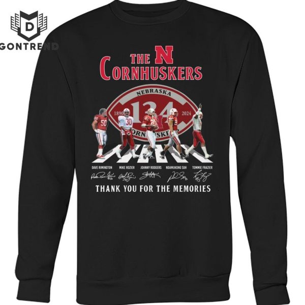 The Nebraska Cornhuskers 1890-2024 Signature Thank You For The Memories Unisex T-Shirt