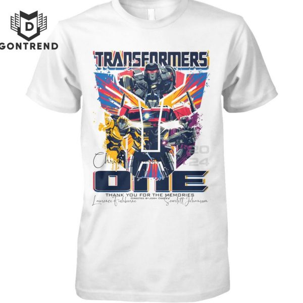 Transformers One 2024 Thank You For The Memories Signature Unisex T-Shirt