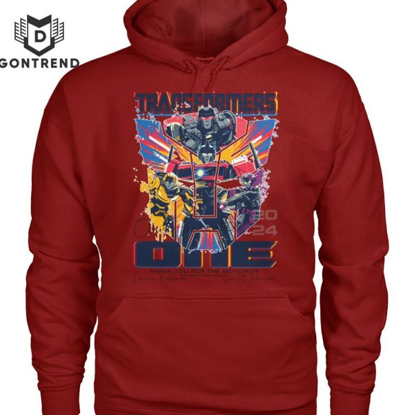 Transformers One 2024 Thank You For The Memories Signature Unisex T-Shirt