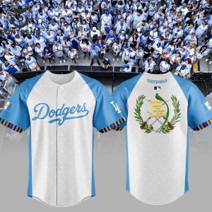 Los Angeles Dodgers Guatemalan Heritage Night 2024 Baseball Jersey