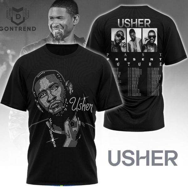 Usher Past Present Future 2024 3D T-Shirt