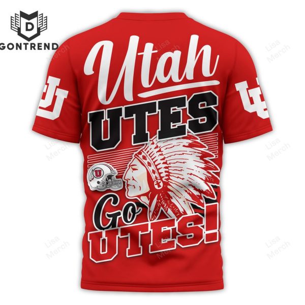 Utah Utes Go Utes 3D T-Shirt