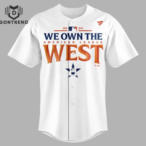 We Own The American League West 2024 Houston Astros Baseball Jersey