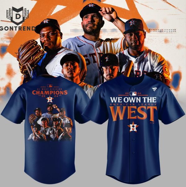 We Own The American League West 2024 Houston Astros Baseball Jersey – Blue