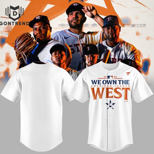 We Own The American League West 2024 Houston Astros Baseball Jersey – White