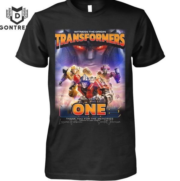 Witness The Origin Transformers One Signature Thank You For The Memories Unisex T-Shirt