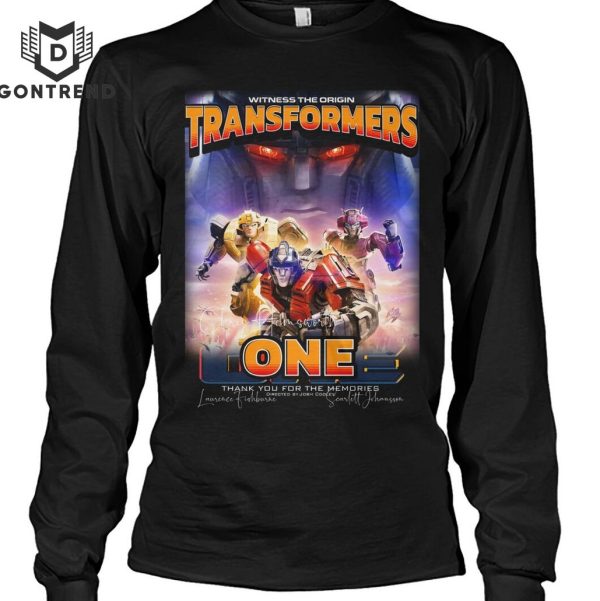 Witness The Origin Transformers One Signature Thank You For The Memories Unisex T-Shirt