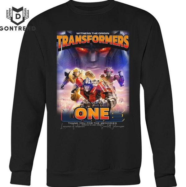 Witness The Origin Transformers One Signature Thank You For The Memories Unisex T-Shirt