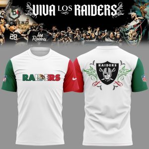 Las Vegas Raiders x Mexico 3D T-Shirt