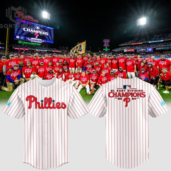 Your 2024 National League East Champions Philadelphia Phillies Baseball Jersey