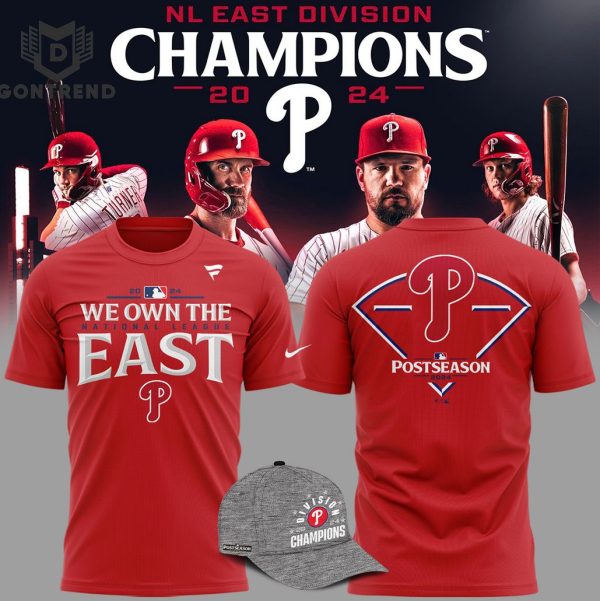 Your 2024 National League East Champions Philadelphia Phillies Postseason 3D T-Shirt