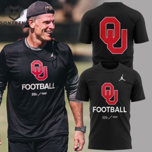 2024 Oklahoma Sooners Football Black 3D T-Shirt