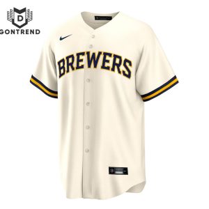 Milwaukee Brewers Fanatics 2024 NL Central Division Champions Locker Room Baseball Jersey