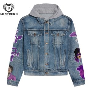 Prince Purple Rain Hooded Denim Jacket