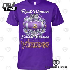 Real Women Love Football Smart Women Love The Minnesota Vikings Unisex T-Shirt