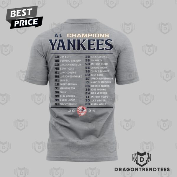 2024 American League Champions New York Yankees 3D T-Shirt