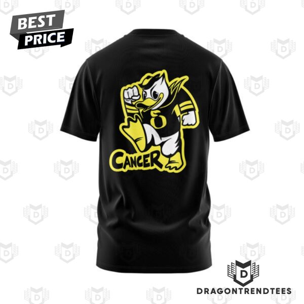 2024 Coach Oregon Ducks Cancer 3D T-Shirt – Black x Gold