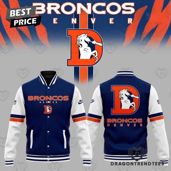 2024 Denver Broncos Football Team Baseball Jacket – Blue