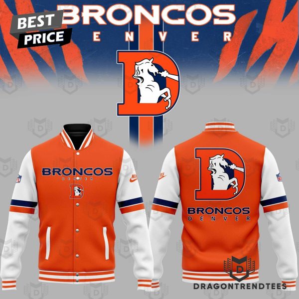 2024 Denver Broncos Football Team Baseball Jacket – Orange