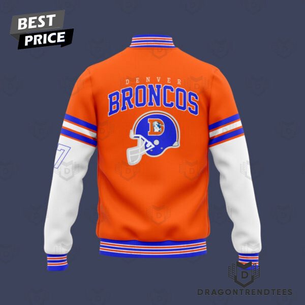 2024 Denver Broncos Throwback Baseball Jacket