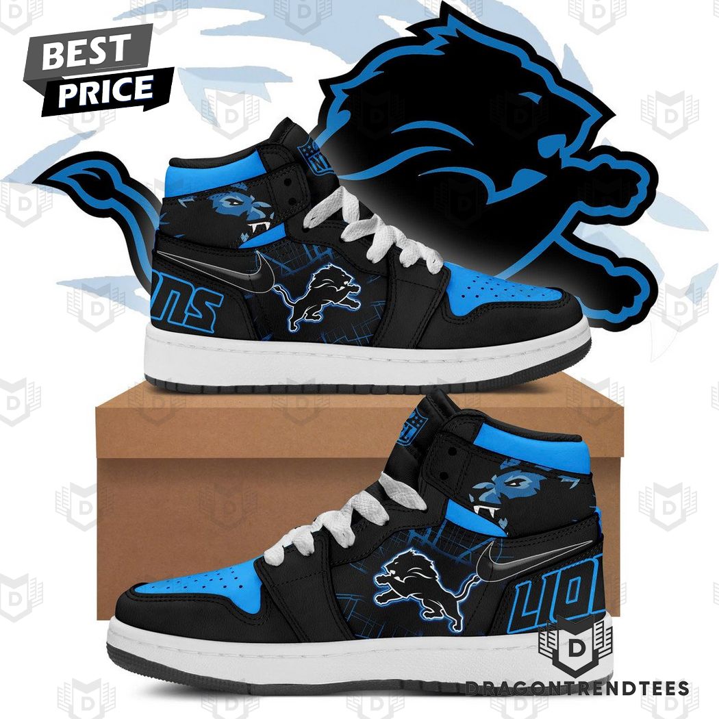 2024 Detroit Lions Black Air Jordan 1 High Top 2024 Detroit Lions Black Air Jordan 1 High Top