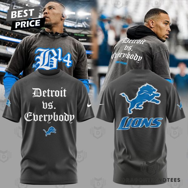 2024 Detroit Vs Everybody Saint Brown – Detroit Lions 3D T-Shirt