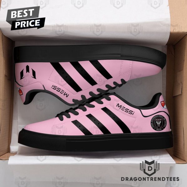 2024 Lionel Messi Club Internacional De Futbol Miami Stan Smith Shoes – Pink