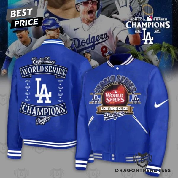 2024 Los Angeles Dodgers Eight Times World Series Champions Baseball Jacket