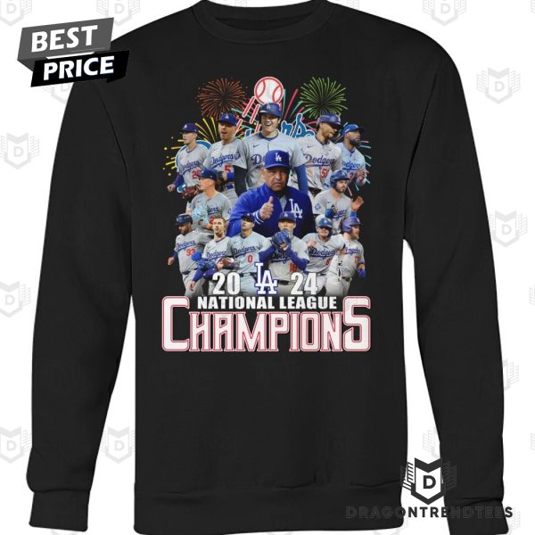 2024 Los Angeles Dodgers National League Champions Unisex T-Shirt