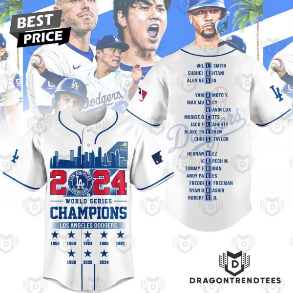 2024 Los Angeles Dodgers World Series Champions 2024 Baseball Jersey