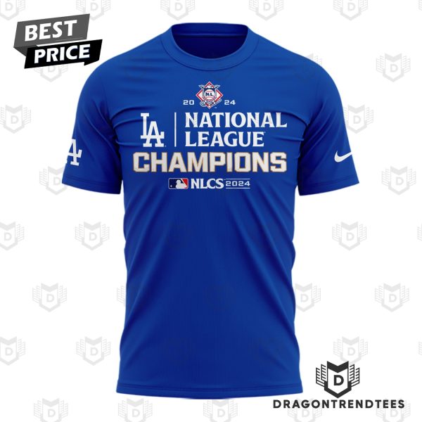 2024 National League Champions Los Angeles Dodgers 3D T-Shirt – Blue