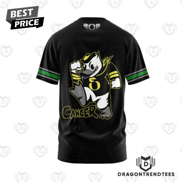 2024 Oregon Ducks Cancer Black 3D T-Shirt