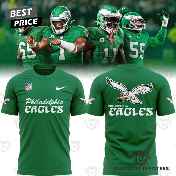 2024 Philadelphia Eagles Logo Design 3D T-Shirt – Green