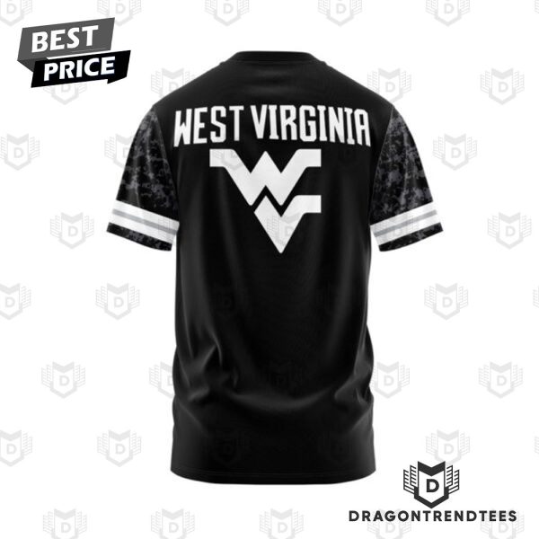 2024 West Virginia Mountaineers Design Black 3D T-Shirt