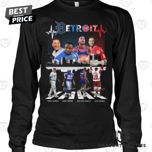 Detroit Tigers x Detroit Lions x Detroit Pistons x Detroit Red Wings Signature Unisex T-Shirt