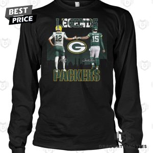 Green Bay Packers Legends Aaron Rodgers x Bart Starr Signature Unisex T-Shirt