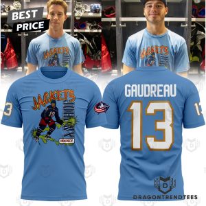 In Memories Of Johnny Gaudreau x Columbus Blue Jackets 1993-2024 Signature 3D T-Shirt