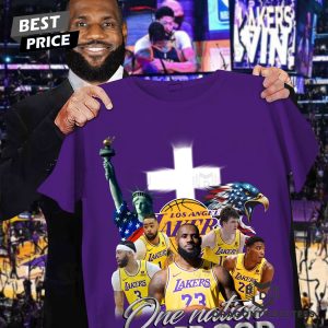 Los Angeles Lakers One Nation Under God Unisex T-Shirt