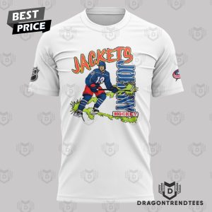 Columbus Blue Jackets Hockey 3D T-Shirt – White